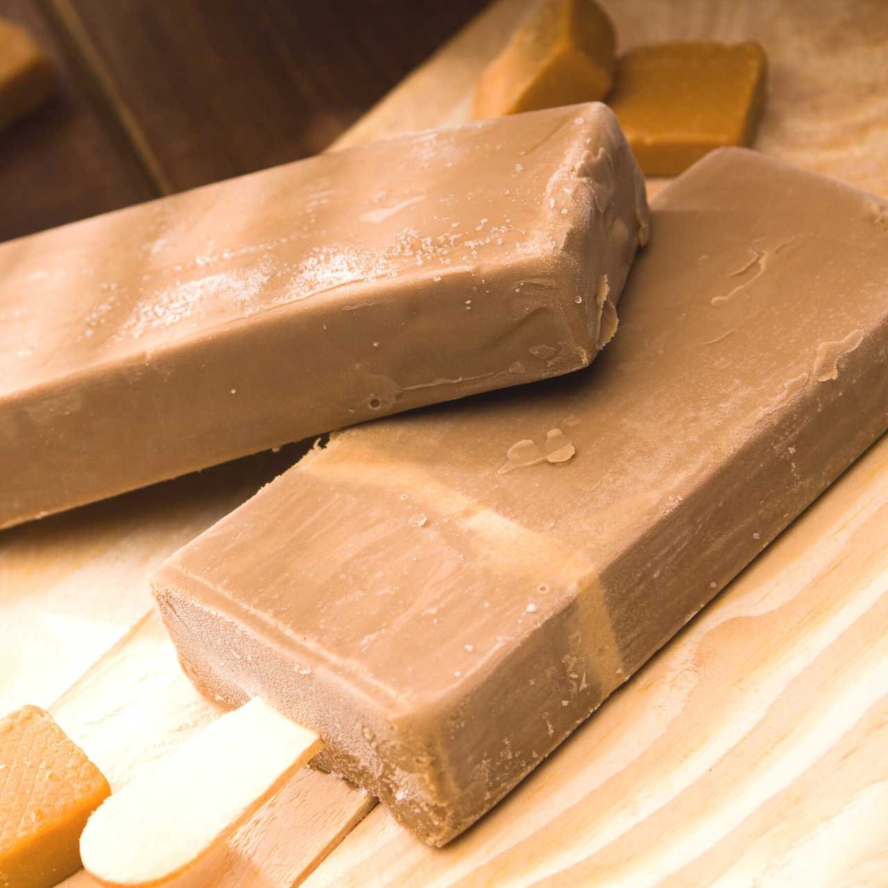 Picolé de doce de leite