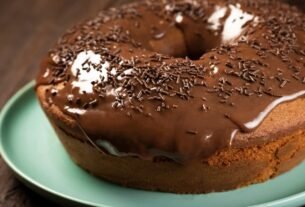 Bolo de chocolate no liquidificador