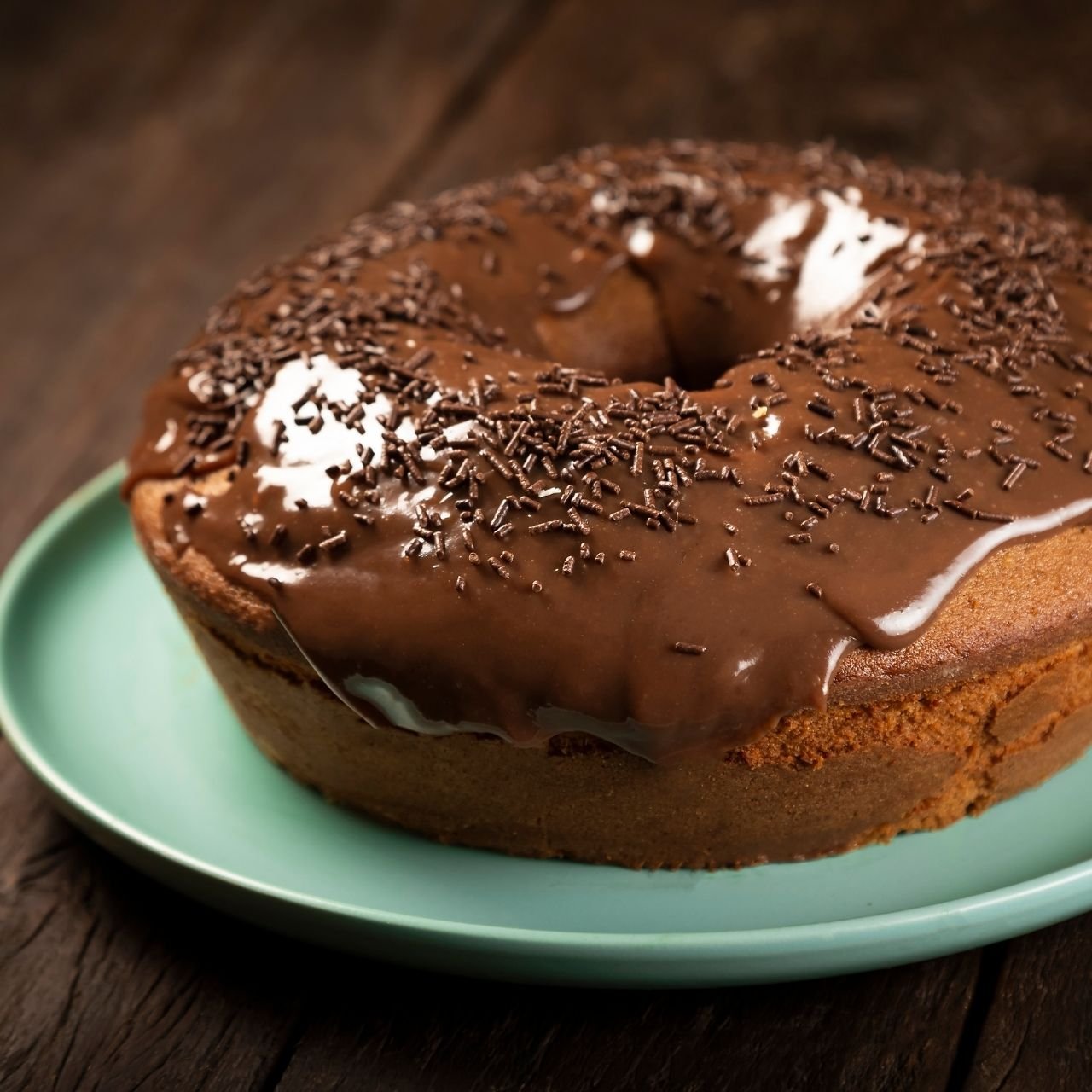 Bolo de chocolate no liquidificador