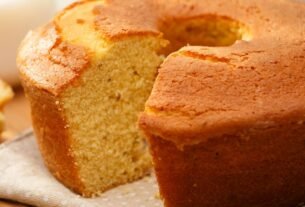 Bolo no liquidificador