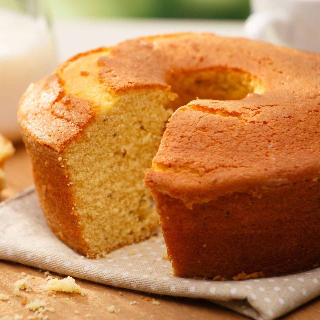 Bolo no liquidificador