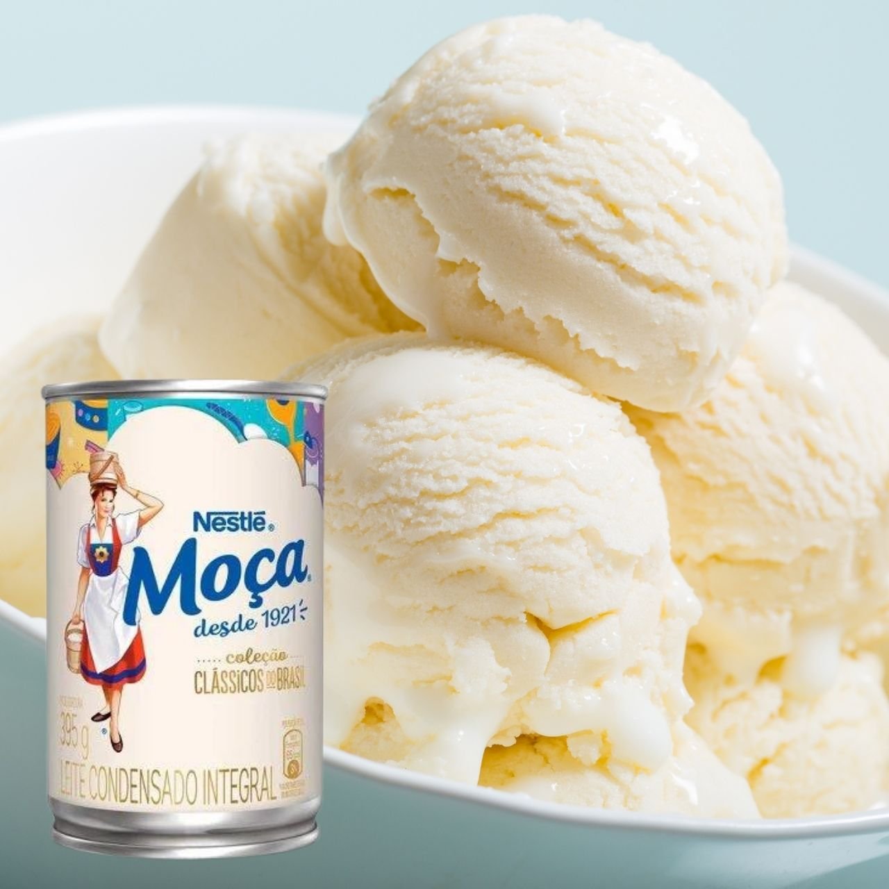 Sorvete de leite moça sorvete de leite condensado