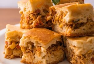 Torta de frango de liquidificador