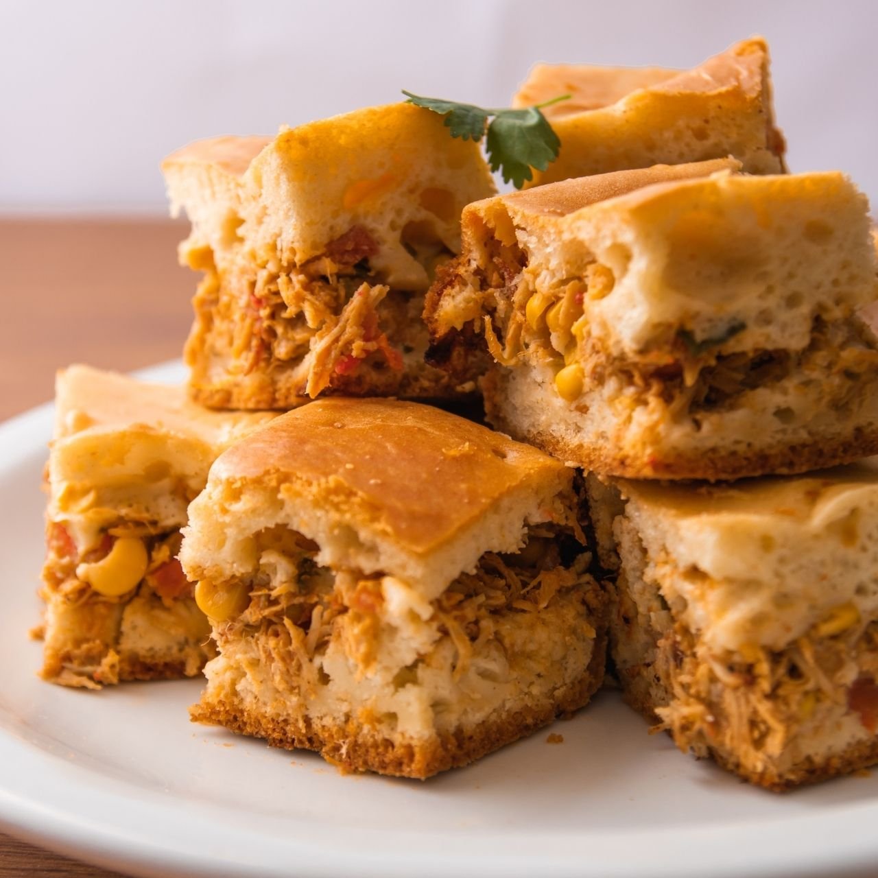 Torta de frango de liquidificador