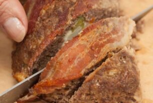 bolo de carne recheado