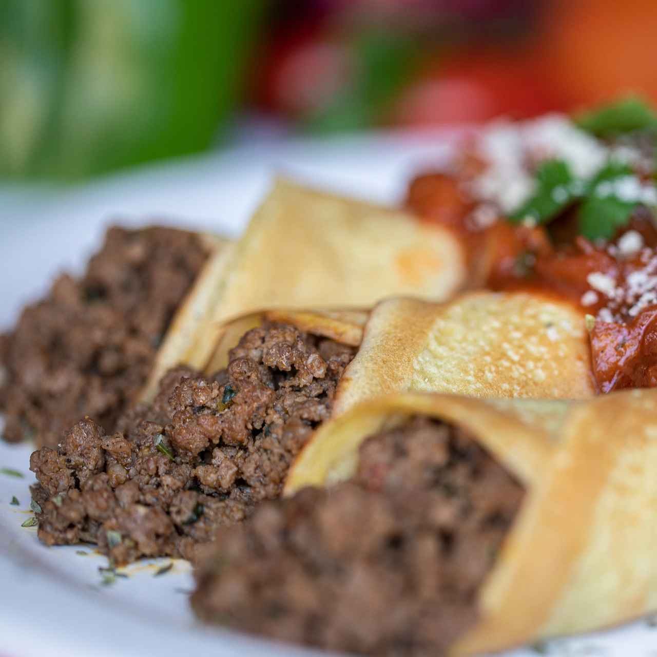 Panqueca de carne moída